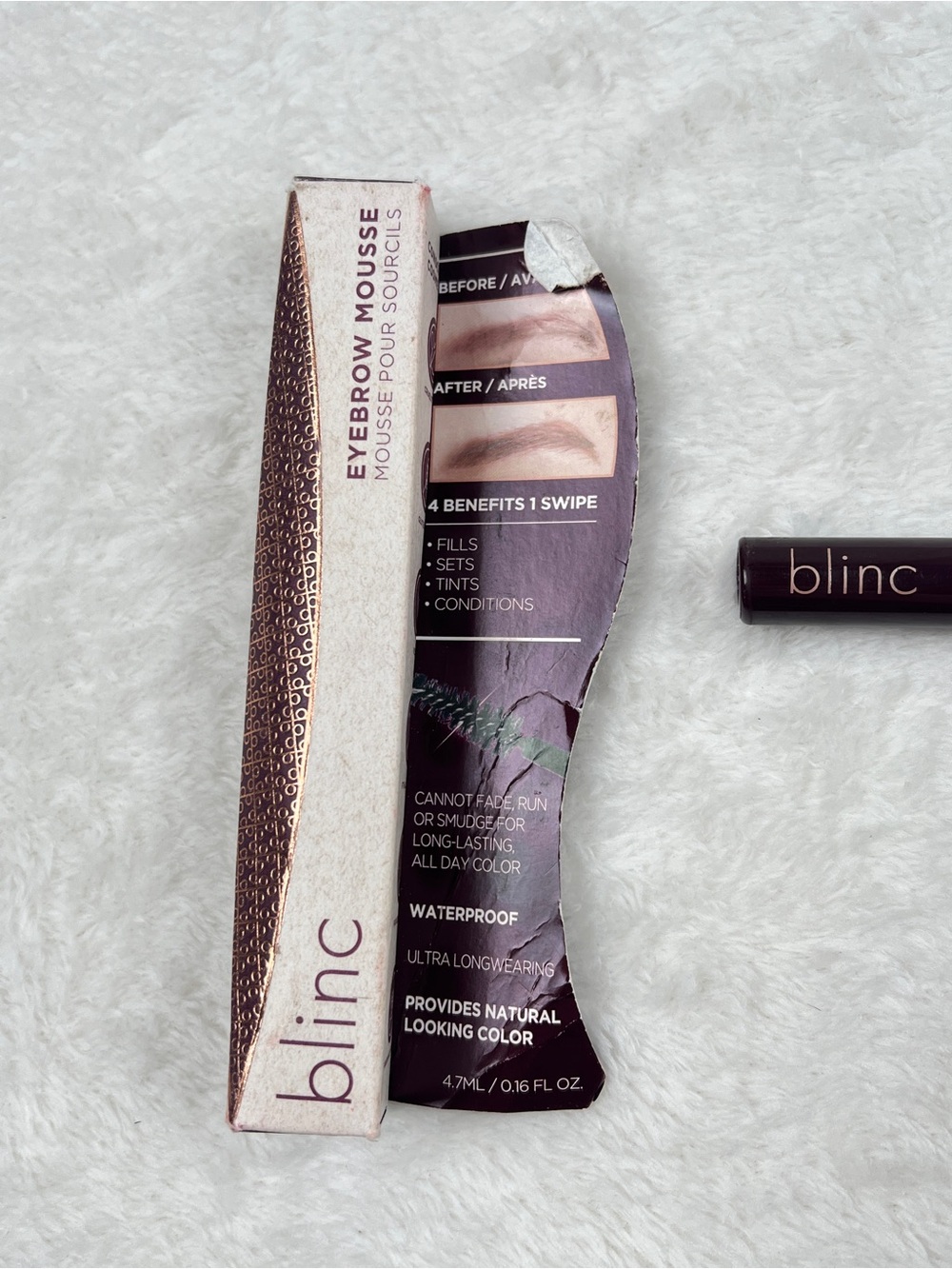 Blinc Eyebrow Mousse Auburn Waterproof Brow Gel Tint Vegan - Picture 2 of 4